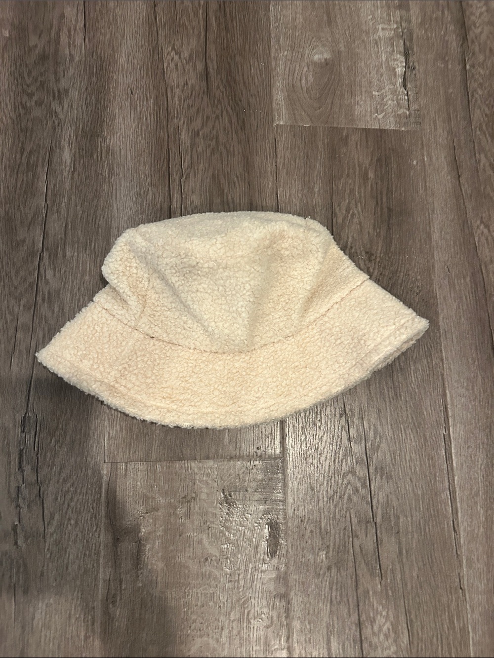 Cream Sherpa Bucket Hat